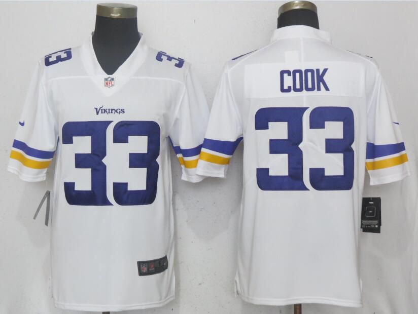 Men Minnesota Vikings 33 Cook White Vapor Untouchable Limited Player Nike NFL Jerseys